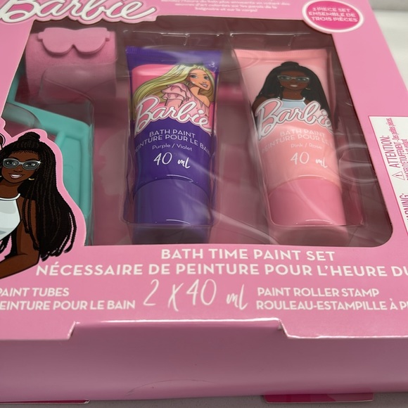 Barbie Bath Time Paint Set Including Paint Tubes & Paint Roller Stamp New Sealed - Picture 10 of 11